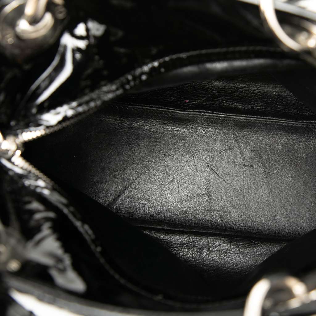 Dior Medium Patent Cannage Lady Dior Soft Shopping Tote - 4