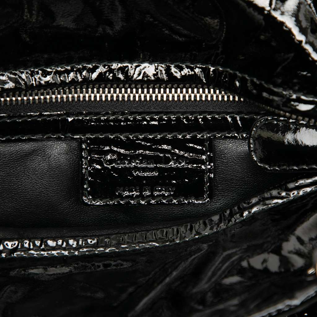 Dior Medium Patent Cannage Lady Dior Soft Shopping Tote - 5