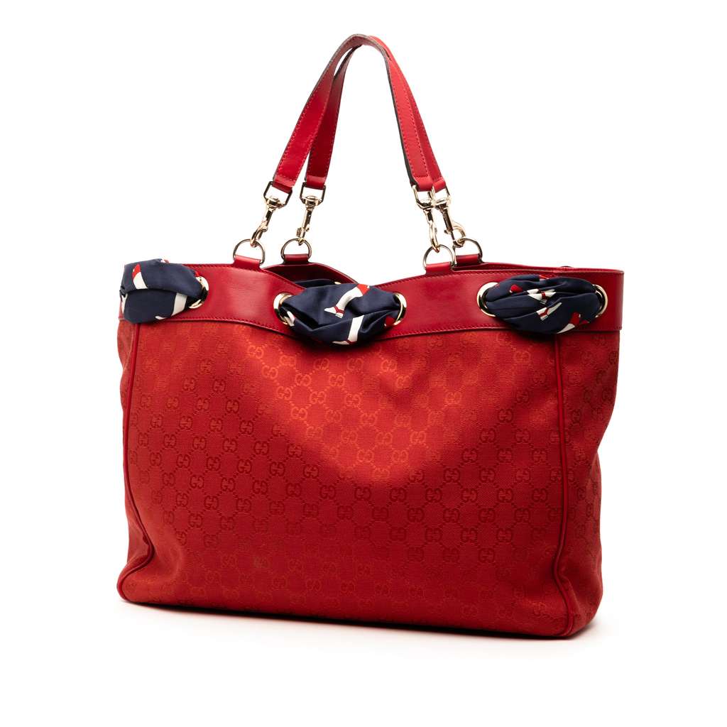 Gucci Large GG Canvas Positano Tote - 2