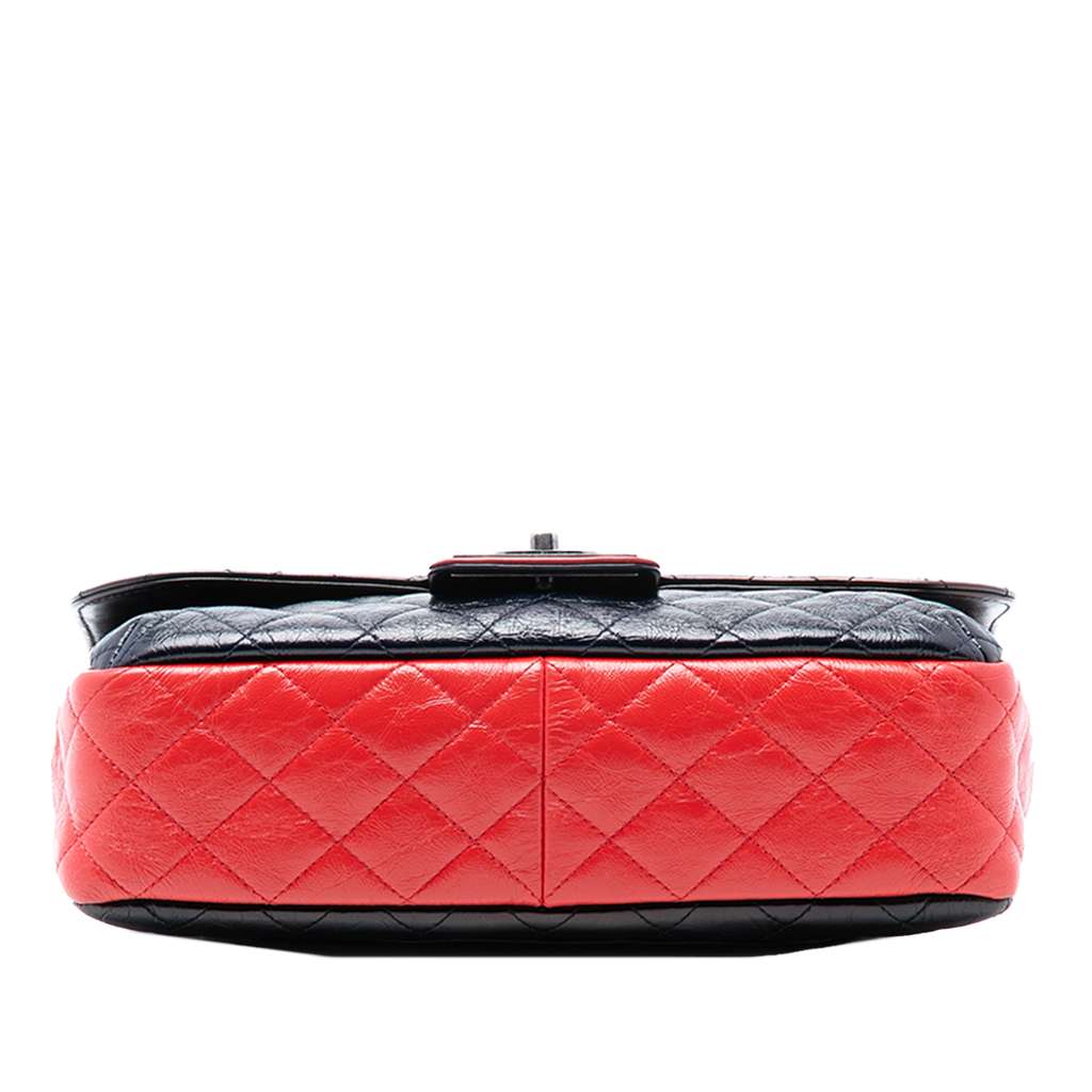 Chanel Large Tricolor Quilted Glazed Calfskin CC Plate Flap - 3