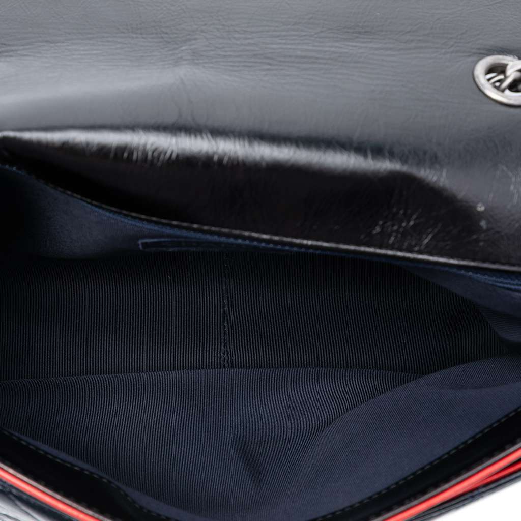 Chanel Large Tricolor Quilted Glazed Calfskin CC Plate Flap - 4