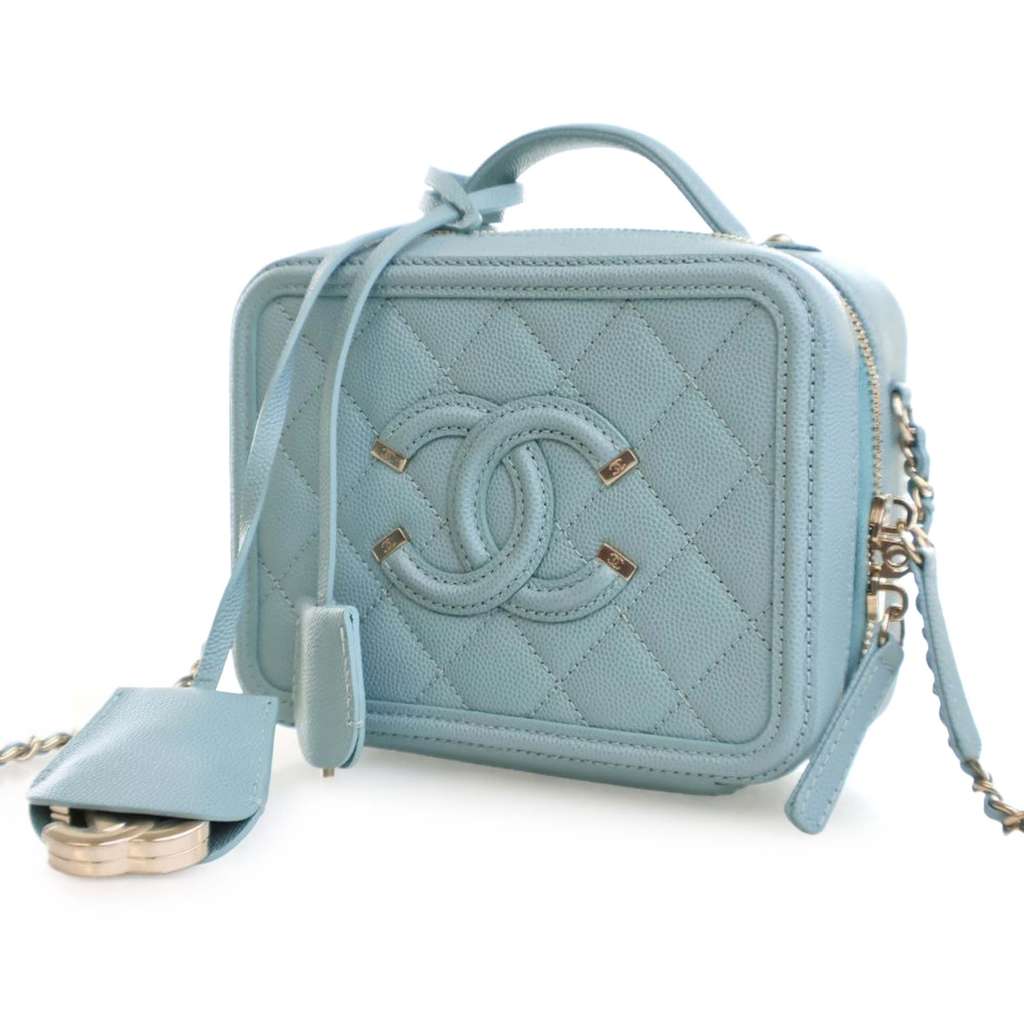 Chanel Small Caviar CC Filigree Vanity Case - 2
