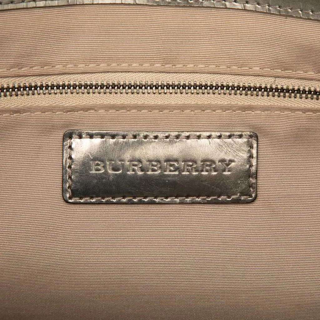 Burberry Large Supernova Check Coated Canvas Star Nickie Tote Brown Canvas Good - Box View