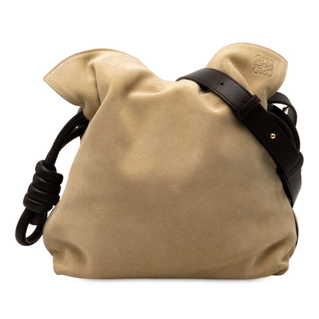 Loewe Suede Flamenco Knot Crossbody