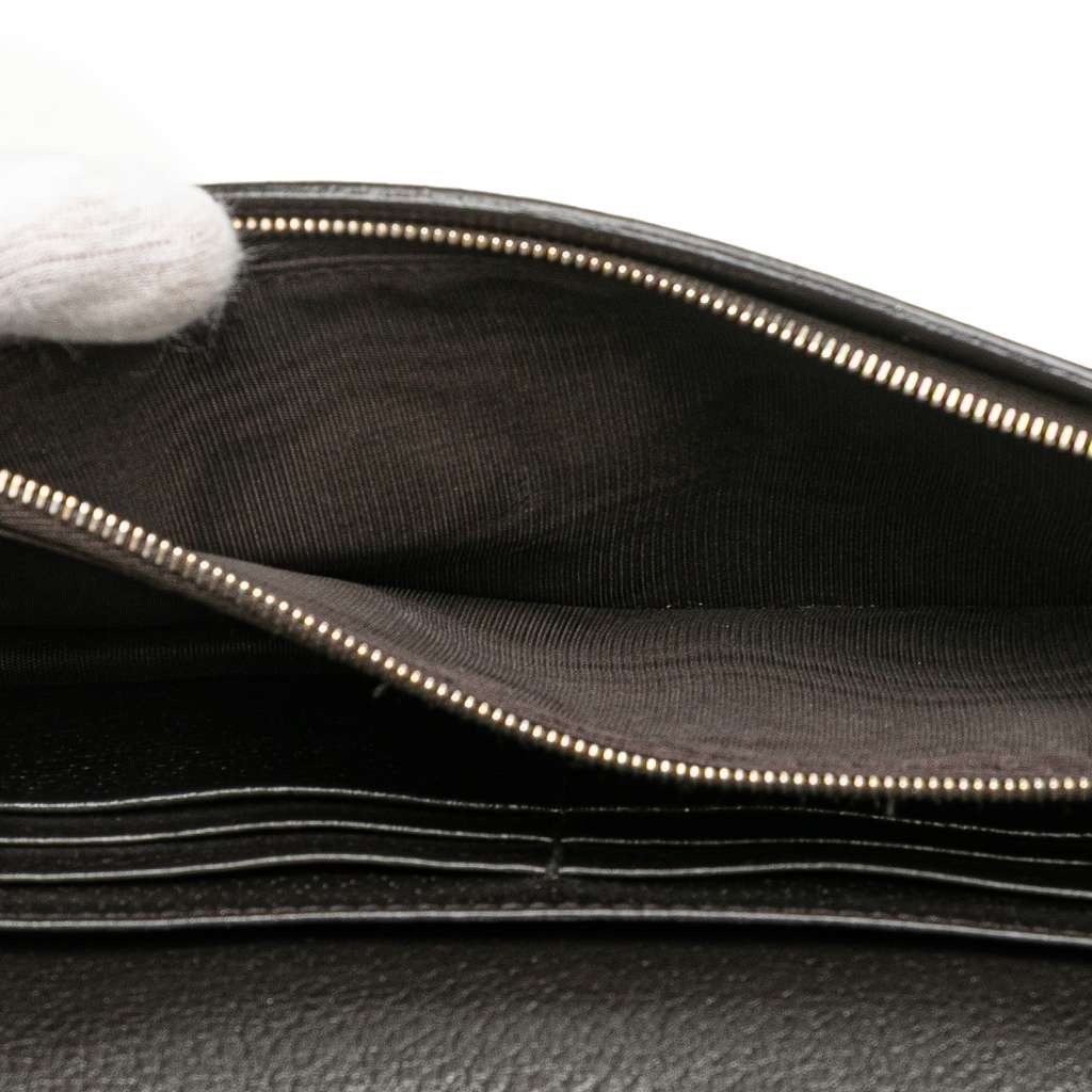 Gucci GG Canvas Webby Bee Wallet on Strap - 4