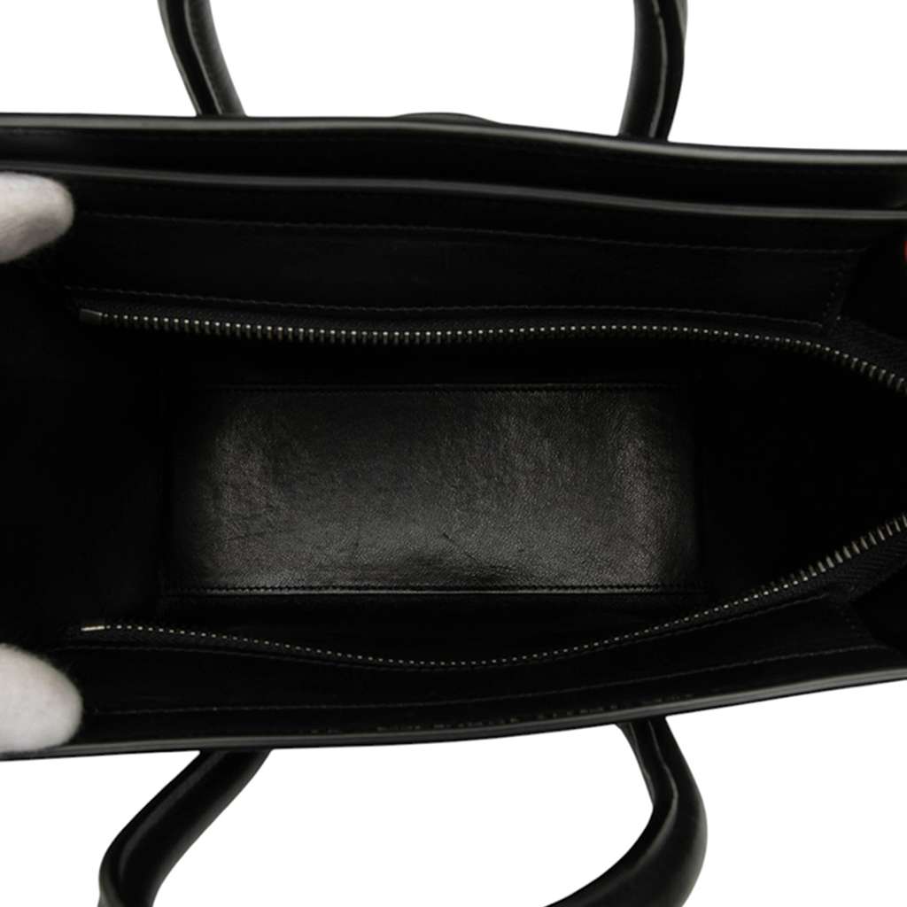 Celine Nano Tricolor Nubuck and Drummed Calfskin Luggage Tote - 4