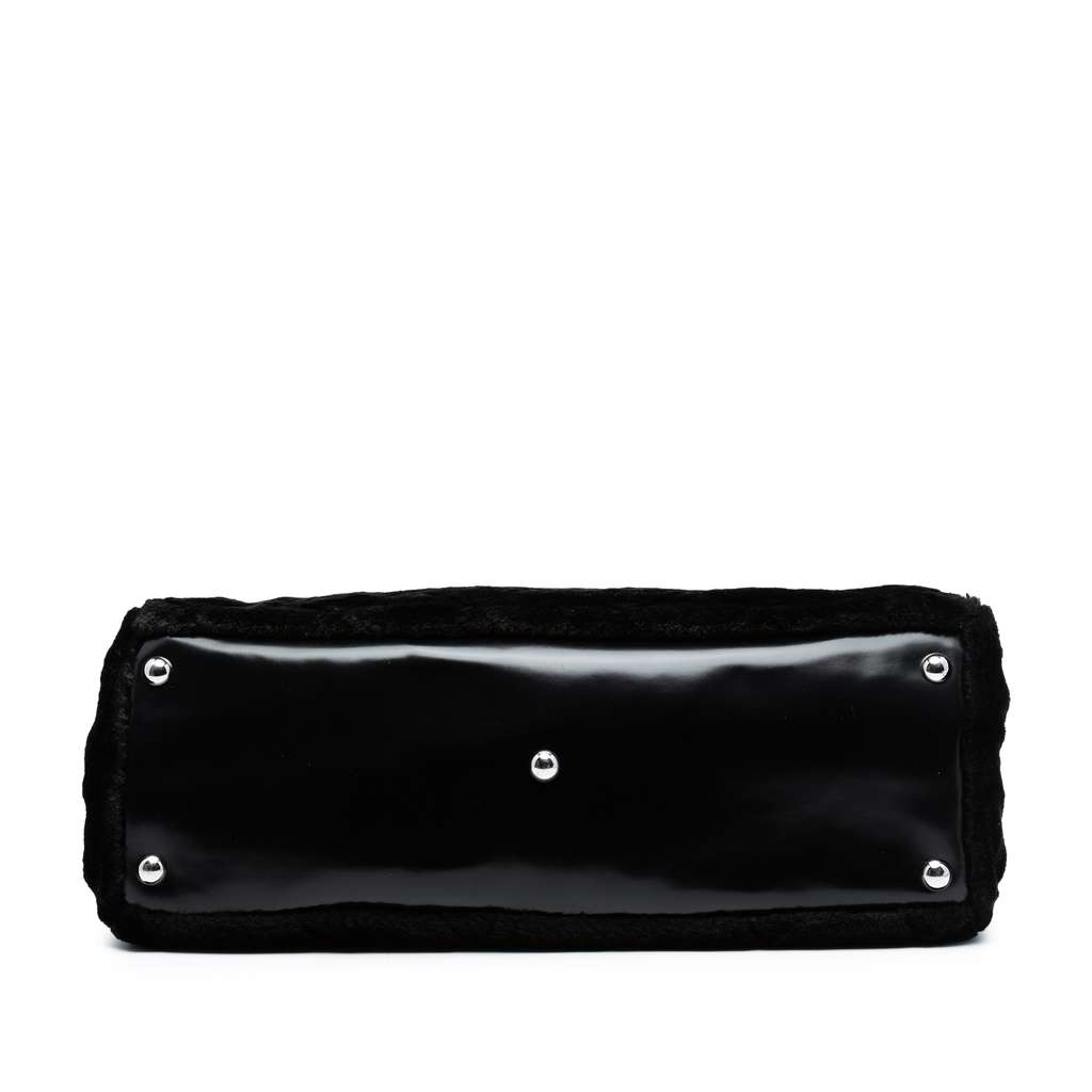 Chanel Quilted Fantasy Fur Camellia Tote - 3