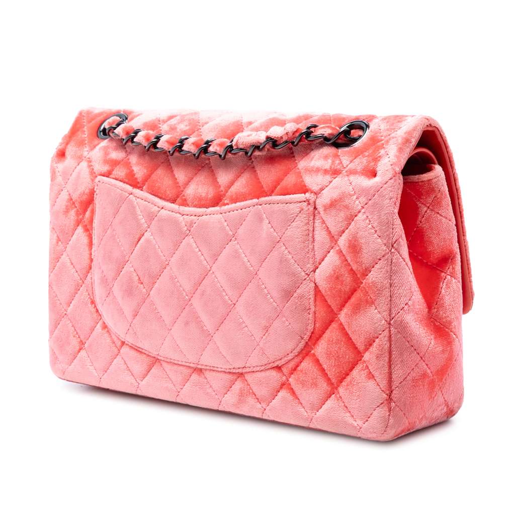 Chanel Medium Classic Velvet Double Flap - 2