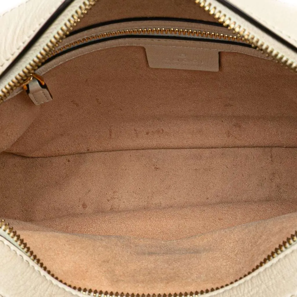 Gucci Small GG Supreme Horsebit 1955 Crossbody Brown Canvas Good - Model View