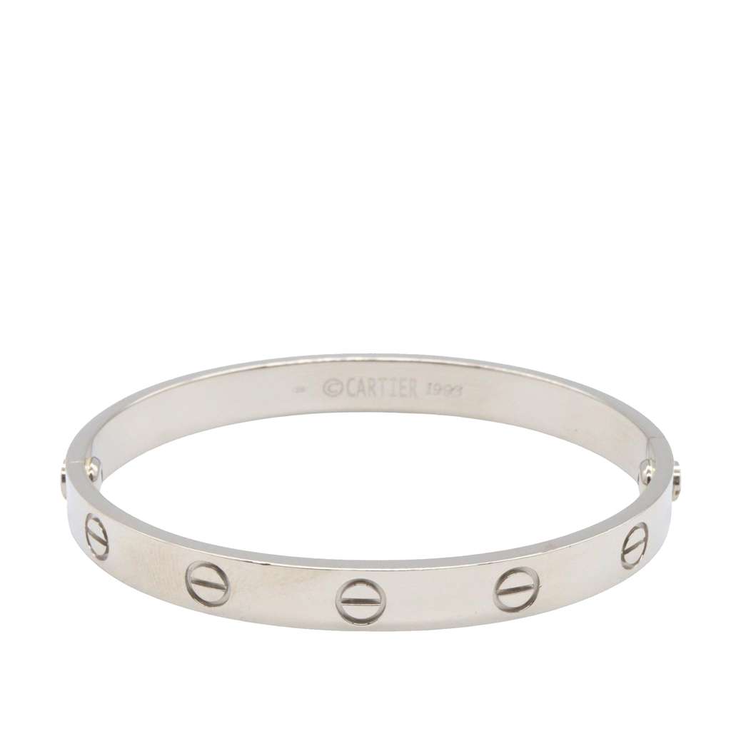 Cartier 18K White Gold Classic Love Bracelet