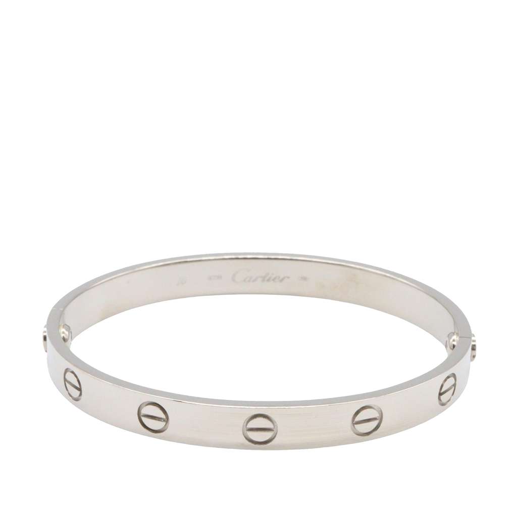 Cartier 18K White Gold Classic Love Bracelet - 2