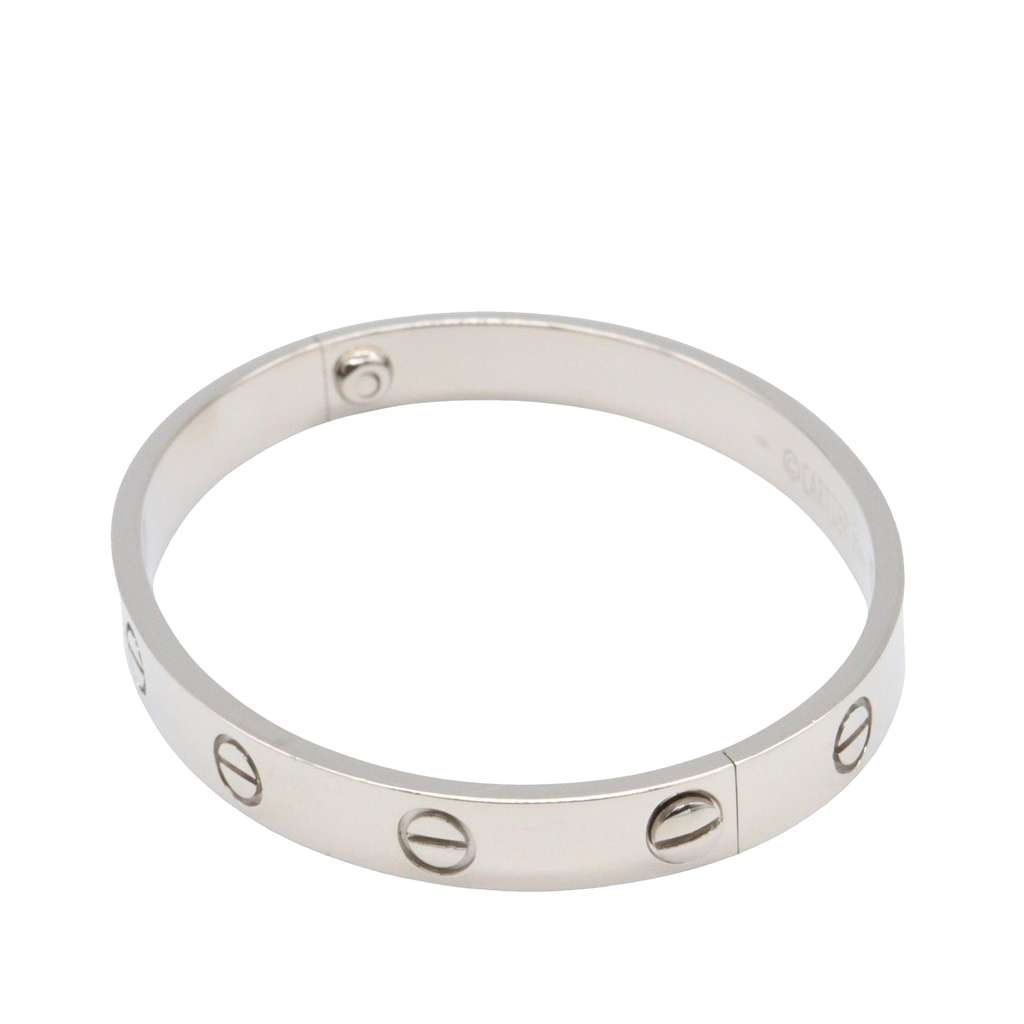 Cartier 18K White Gold Classic Love Bracelet - 3