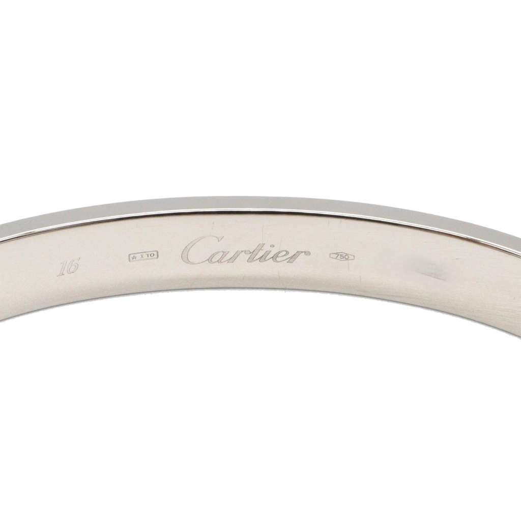 Cartier 18K White Gold Classic Love Bracelet - 4
