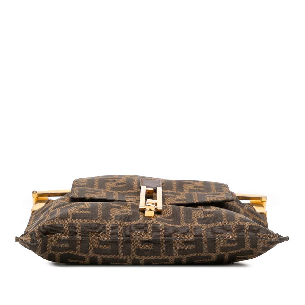 Fendi Zucca Canvas Flap Shoulder Bag - 3