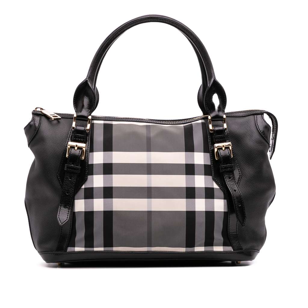 Burberry Beat Check Nylon Ellers Satchel