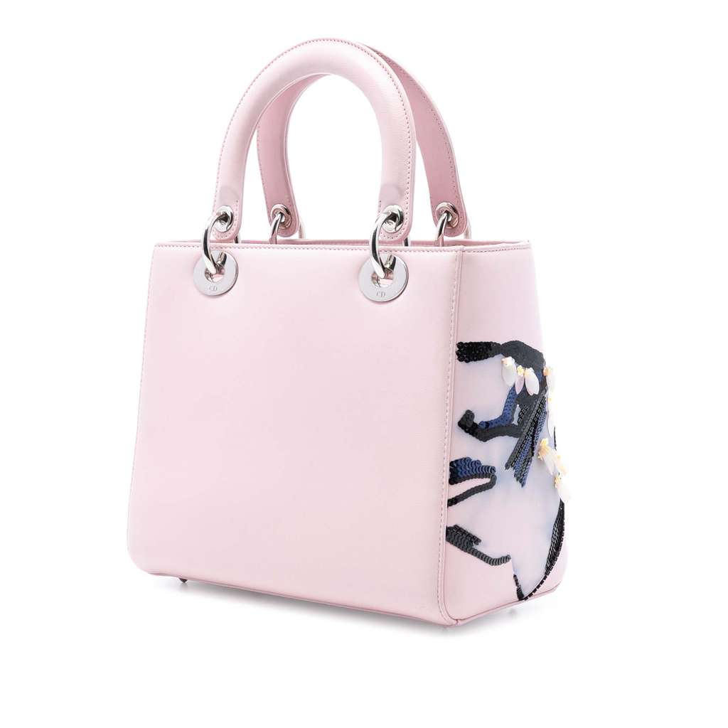 Dior Medium Calfskin Sequin Embellished Lady Dior - 2