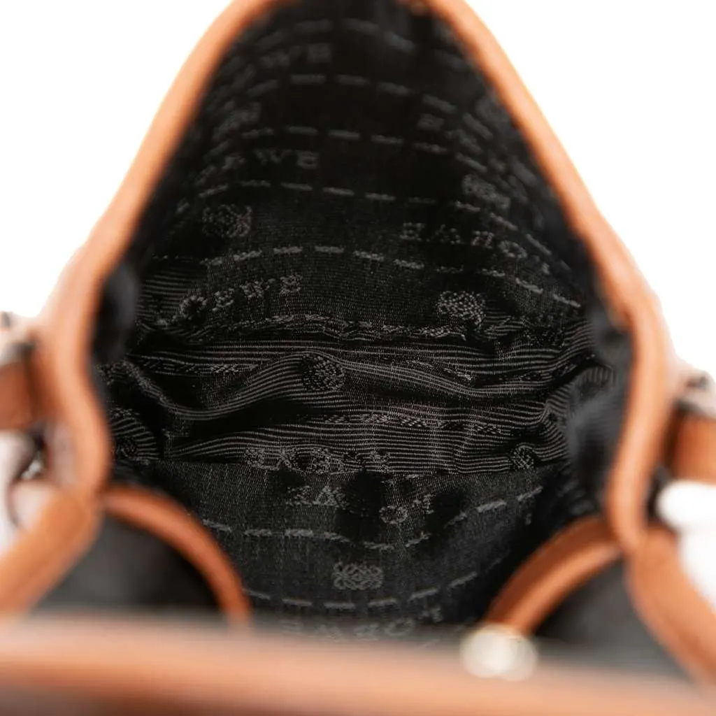 Loewe Mini Leather Heritage Crossbody Brown Leather Very good - Model View