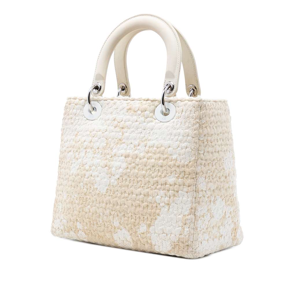 Dior Medium Tweed Pearl Lady Dior - 2