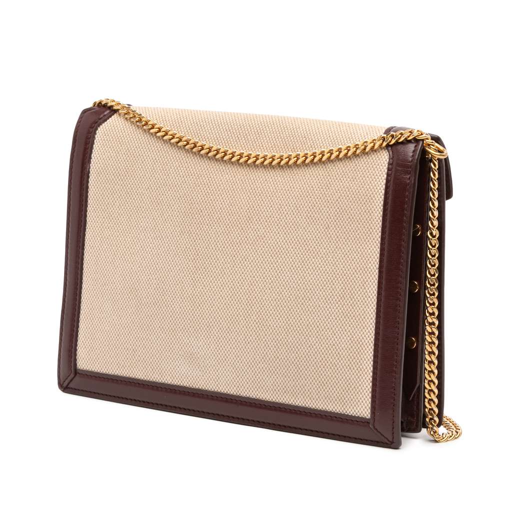 Saint Laurent Canvas Monogram Cassandra Crossbody - 2