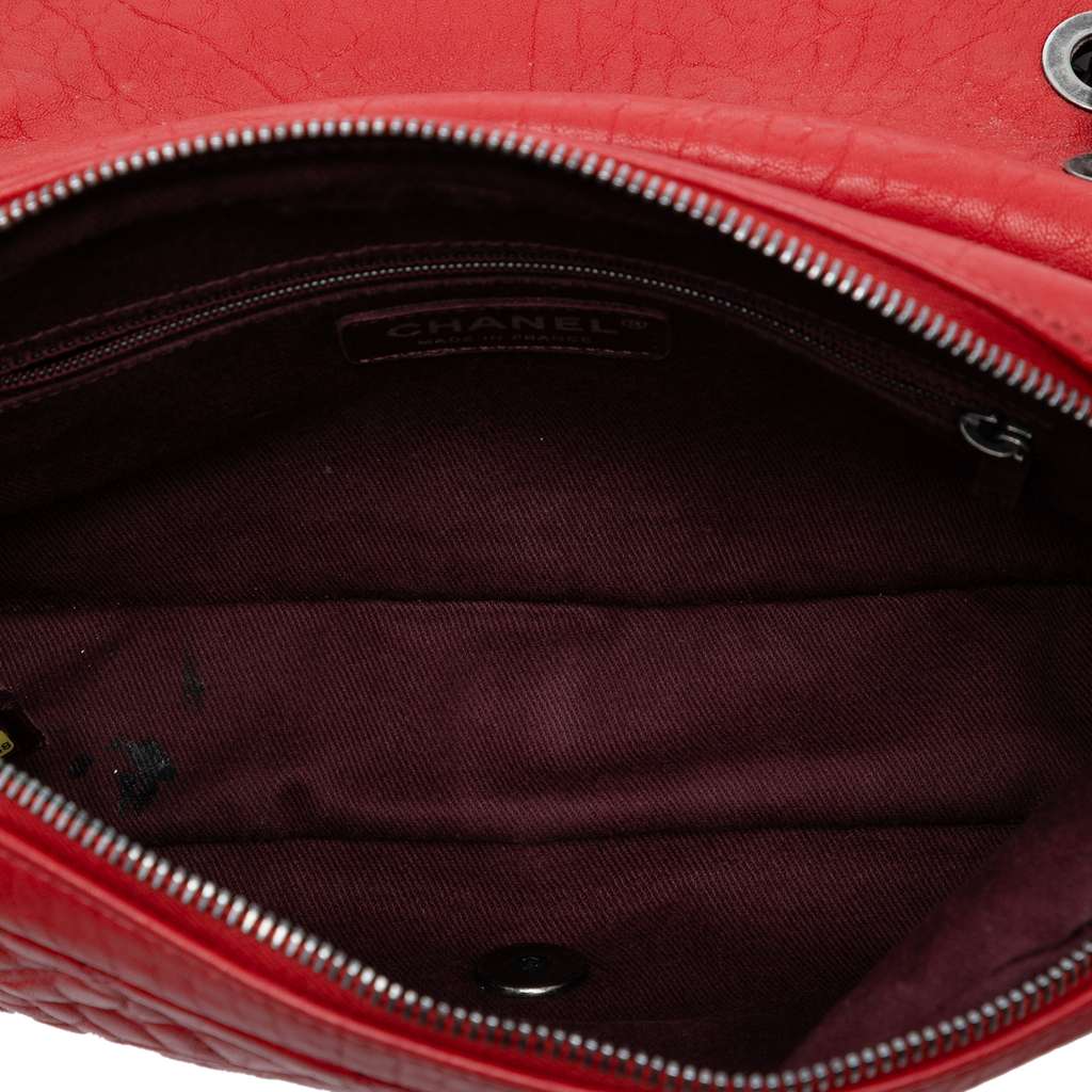 Chanel Small Quilted Distressed Calfskin Easy Flap - 4