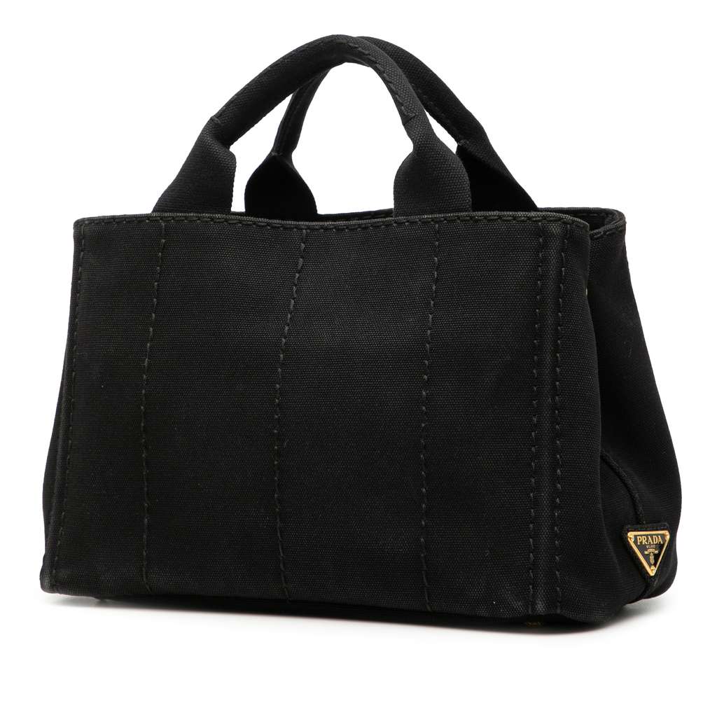 Prada Small Canvas Canapa Logo Satchel - 2