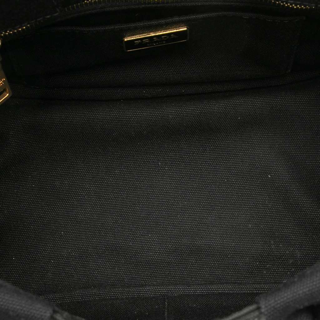 Prada Small Canvas Canapa Logo Satchel - 4