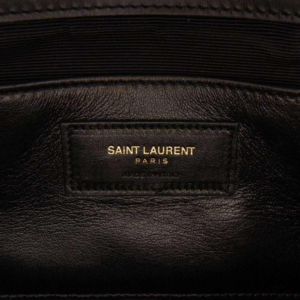 Saint Laurent Quilted Calfskin Monogram Kate Tassel Clutch - 5
