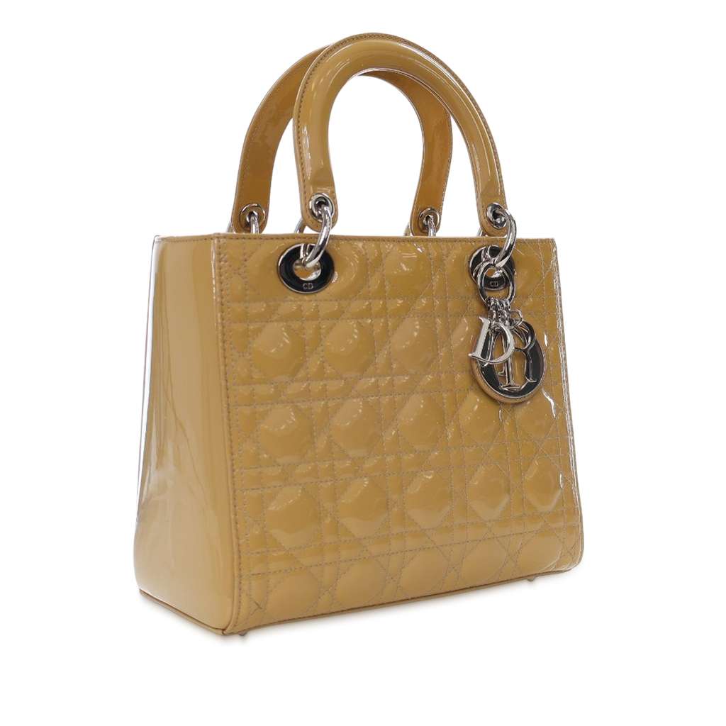Dior Medium Patent Cannage Lady Dior - 2