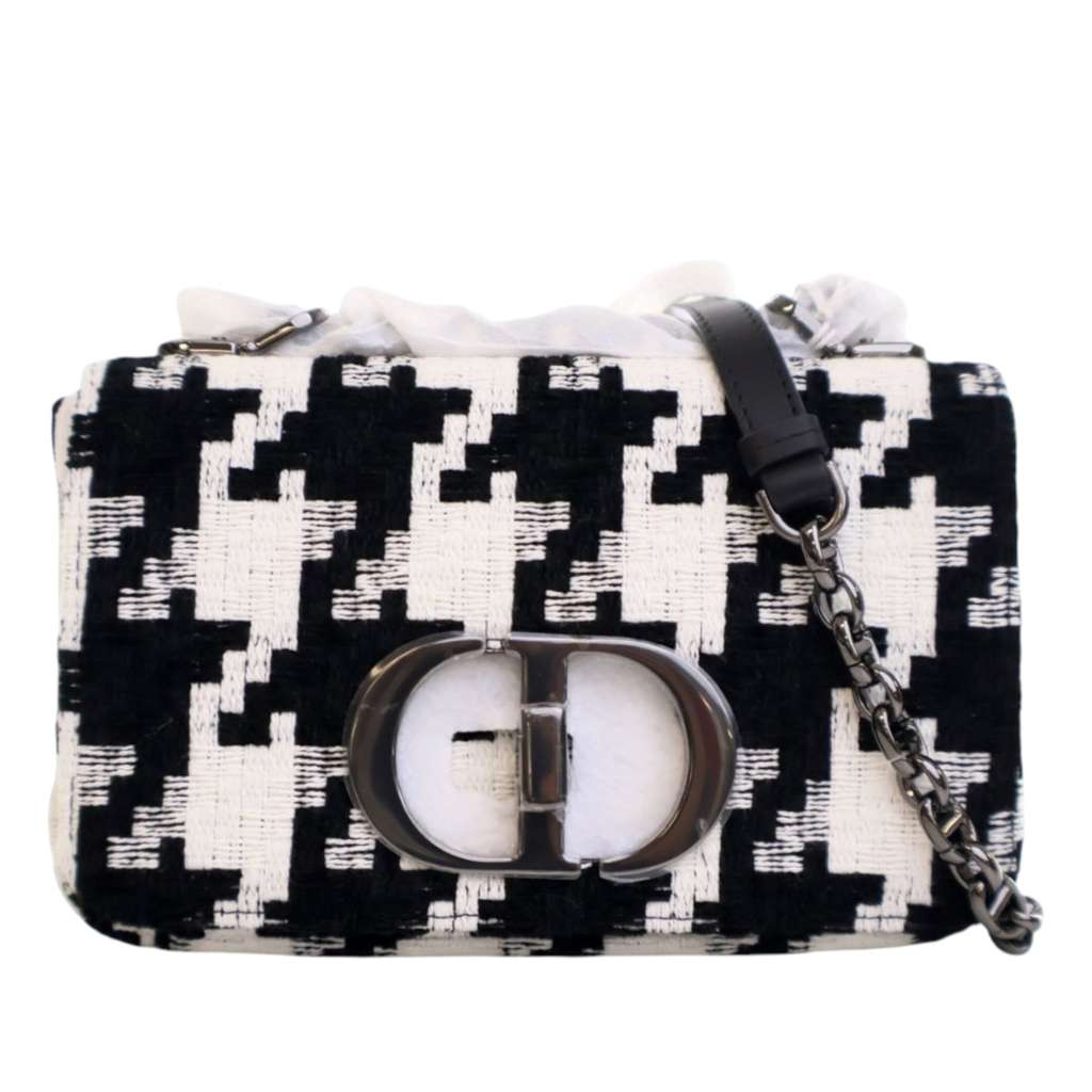 Dior Small Technical Canvas Macro Houndstooth Caro Bag
