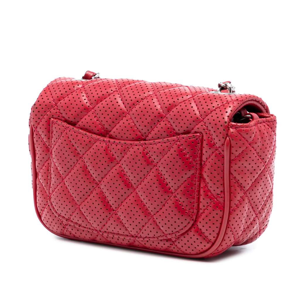 Chanel Mini Perforated Lambskin Punch Flap - 2