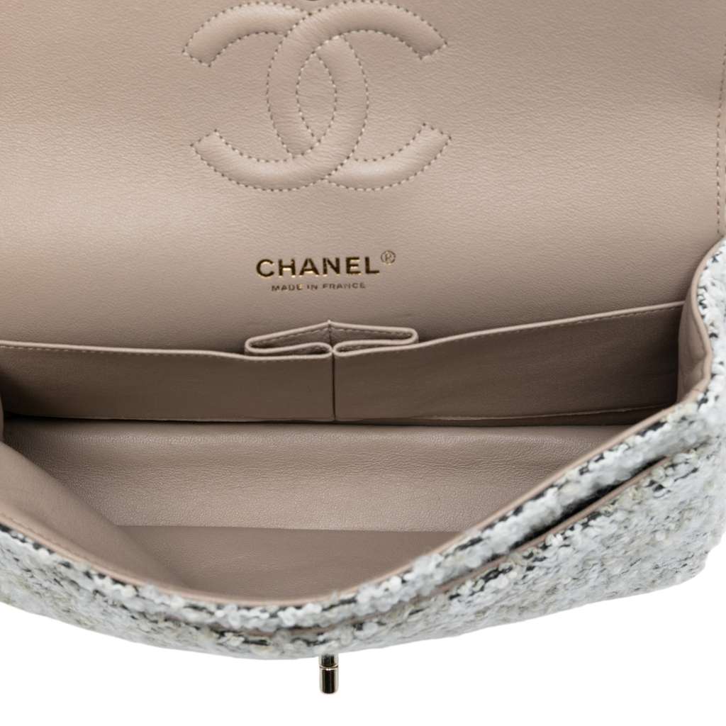 Chanel Medium Classic Tweed Double Flap - 4