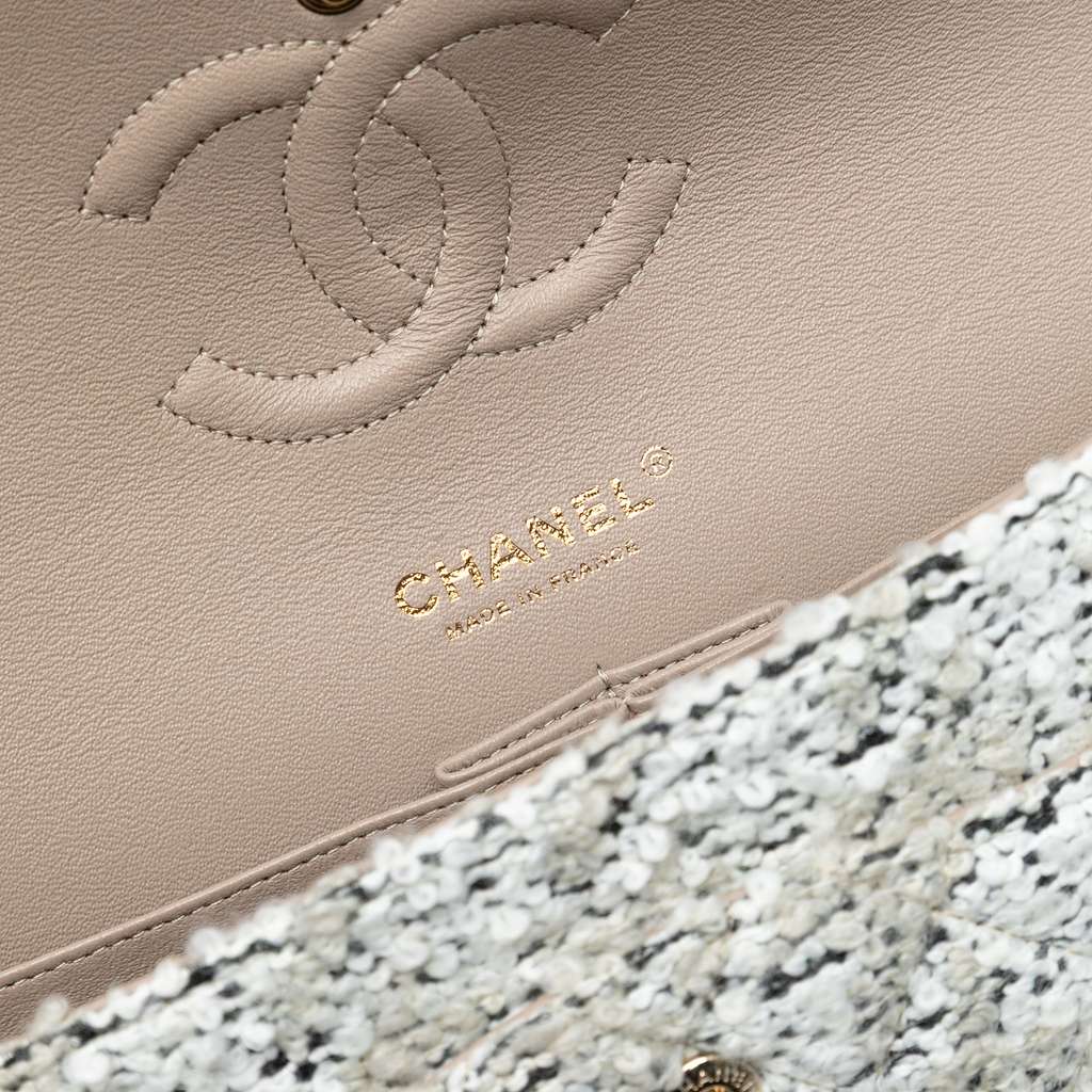 Chanel Medium Classic Tweed Double Flap - 5
