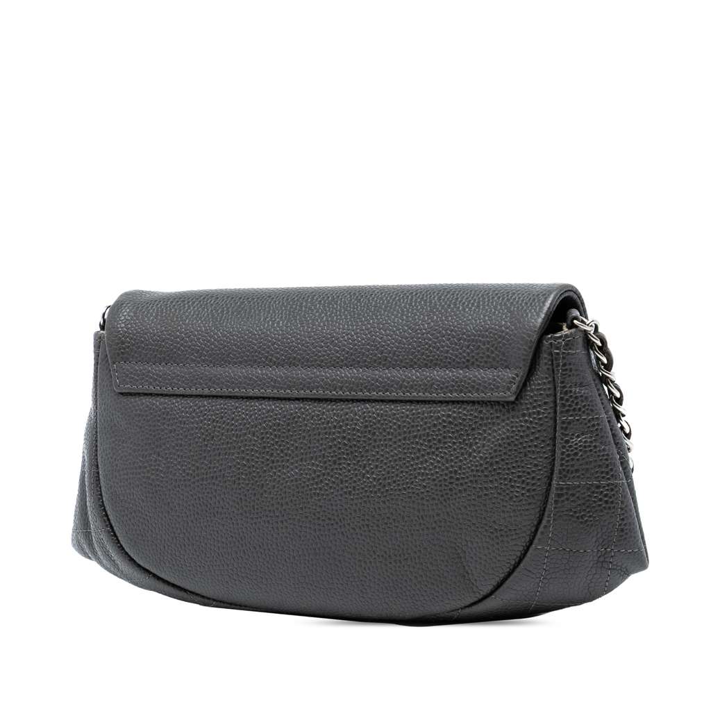 Chanel CC Caviar Half Moon Wallet on Chain - 2