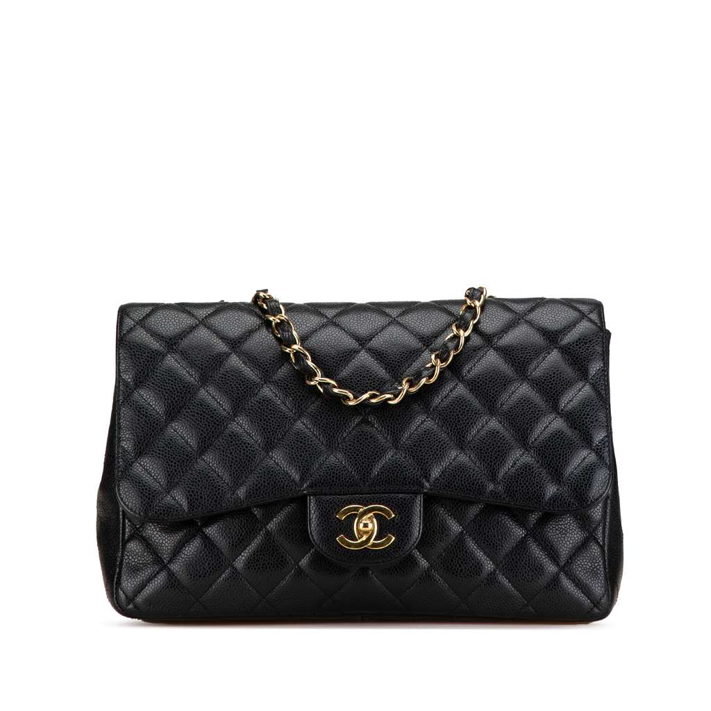 Chanel Jumbo Classic Caviar Single Flap