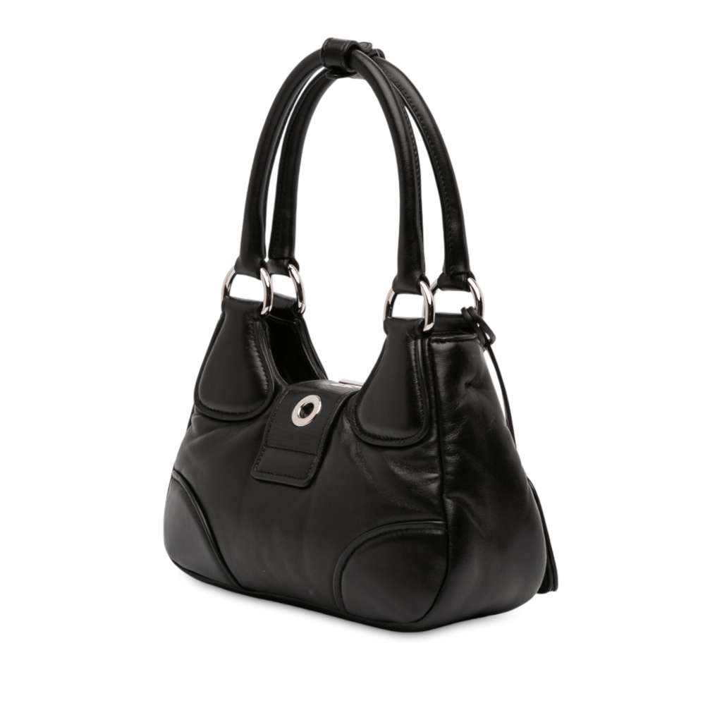 Prada Nappa Soft Padded Re Edition 2002 Moon Satchel - 2