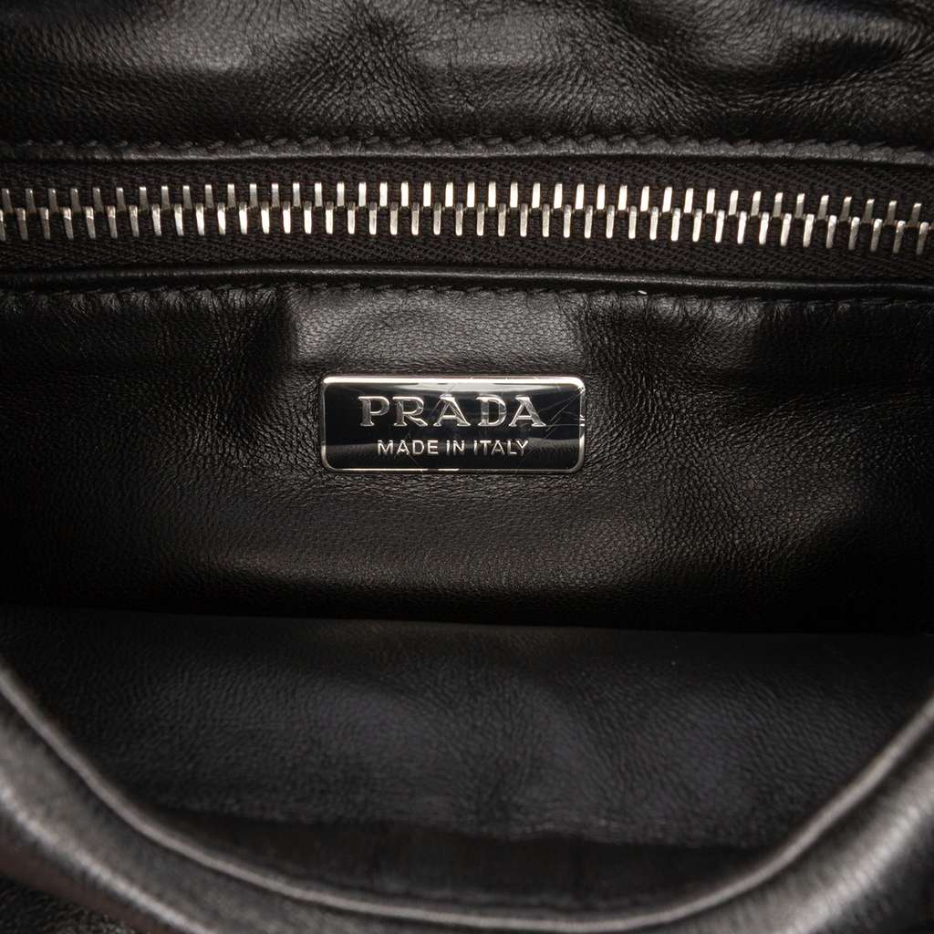 Prada Nappa Soft Padded Re Edition 2002 Moon Satchel - 5