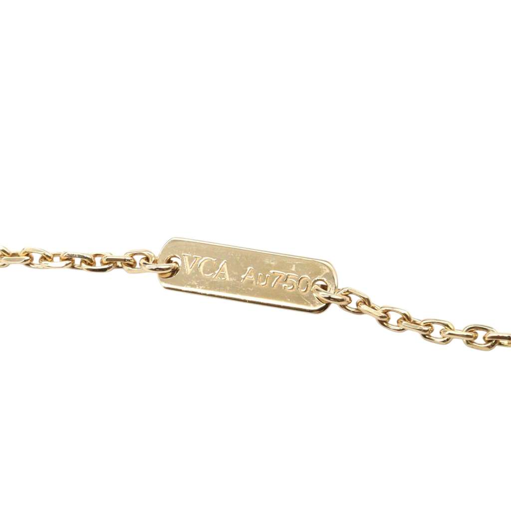 Van Cleef & Arpels 18K Yellow Gold and Onyx Vintage Alhambra Pendant Necklace - 3