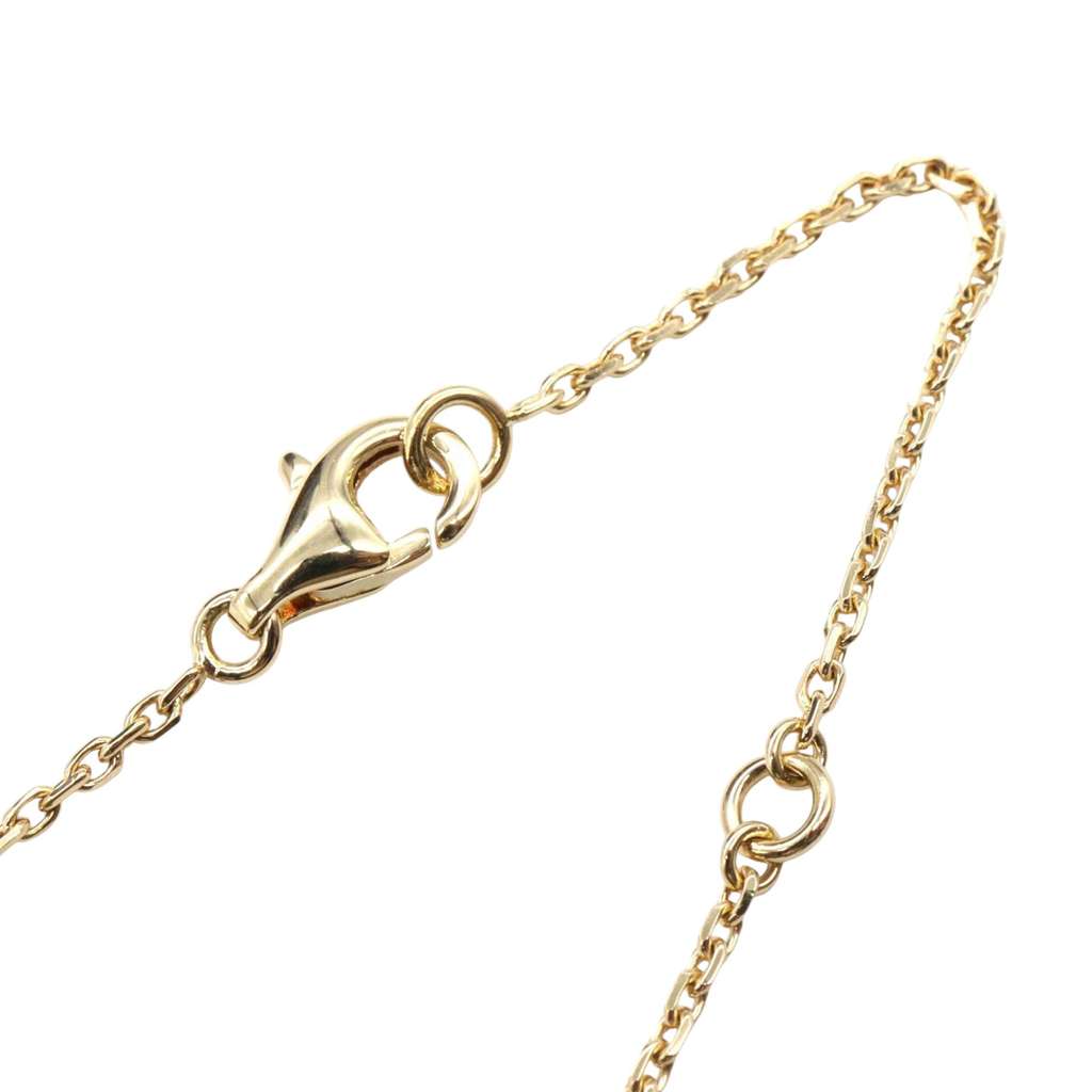 Van Cleef & Arpels 18K Yellow Gold and Onyx Vintage Alhambra Pendant Necklace - 4