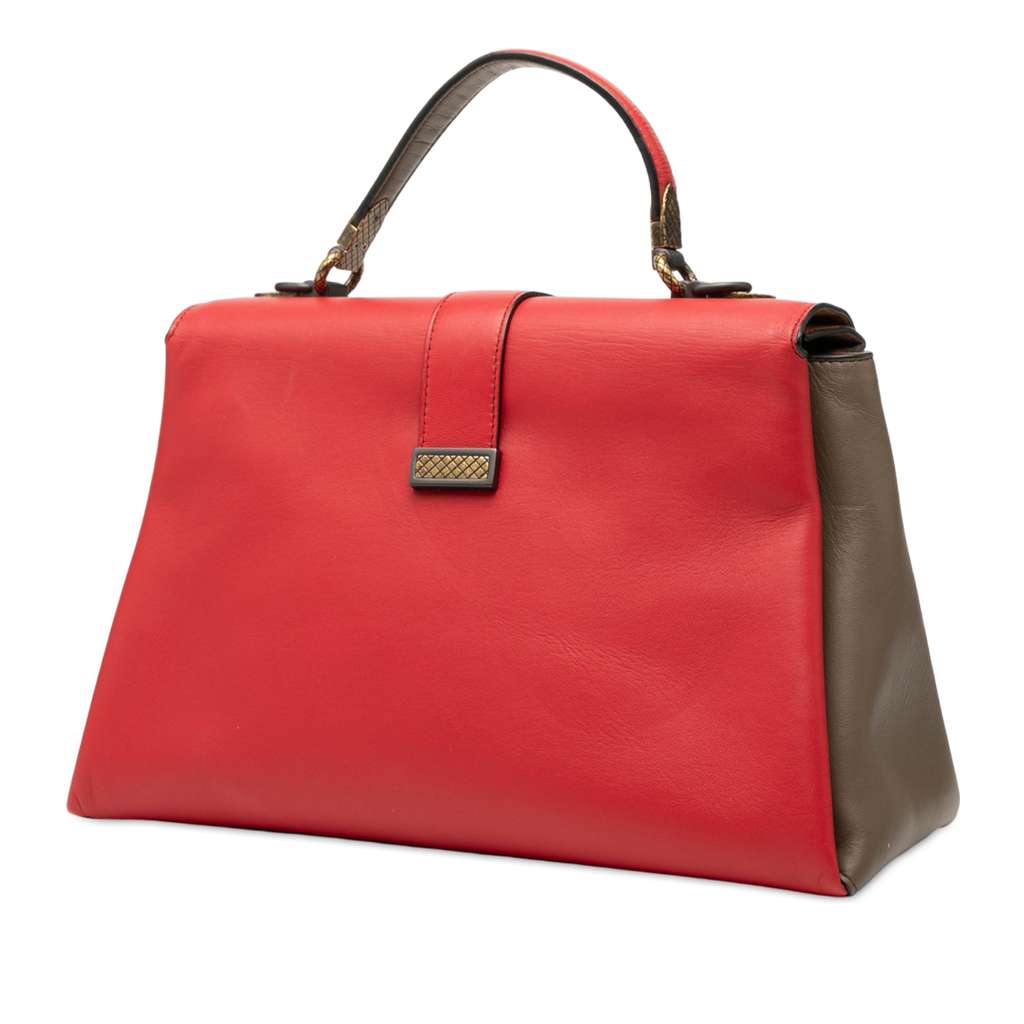 Bottega Veneta Medium Tricolor Nappa Piazza Top Handle Satchel - 2