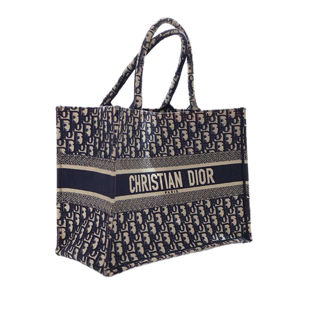 Dior Medium Oblique Embroidered Canvas Book Tote - 3
