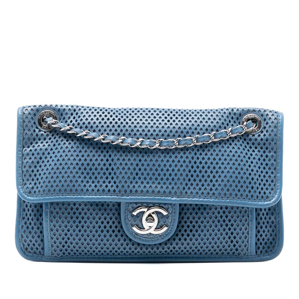Chanel Medium Perforated Lambskin Up In The Air Flap