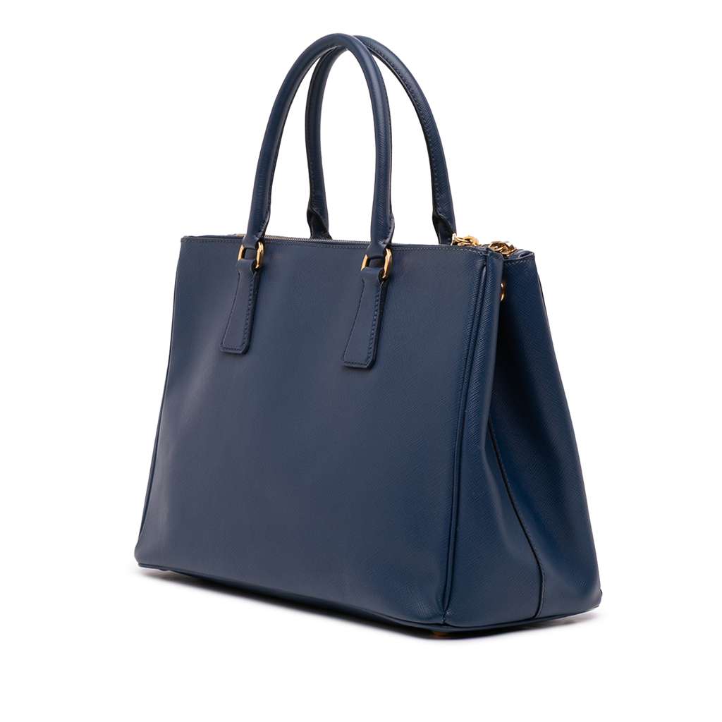 Prada Medium Saffiano Lux Galleria Double Zip Satchel - 2