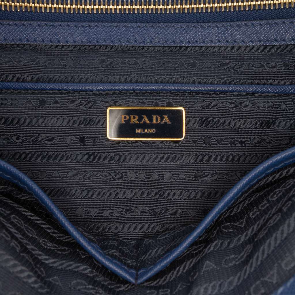 Prada Medium Saffiano Lux Galleria Double Zip Satchel - 5