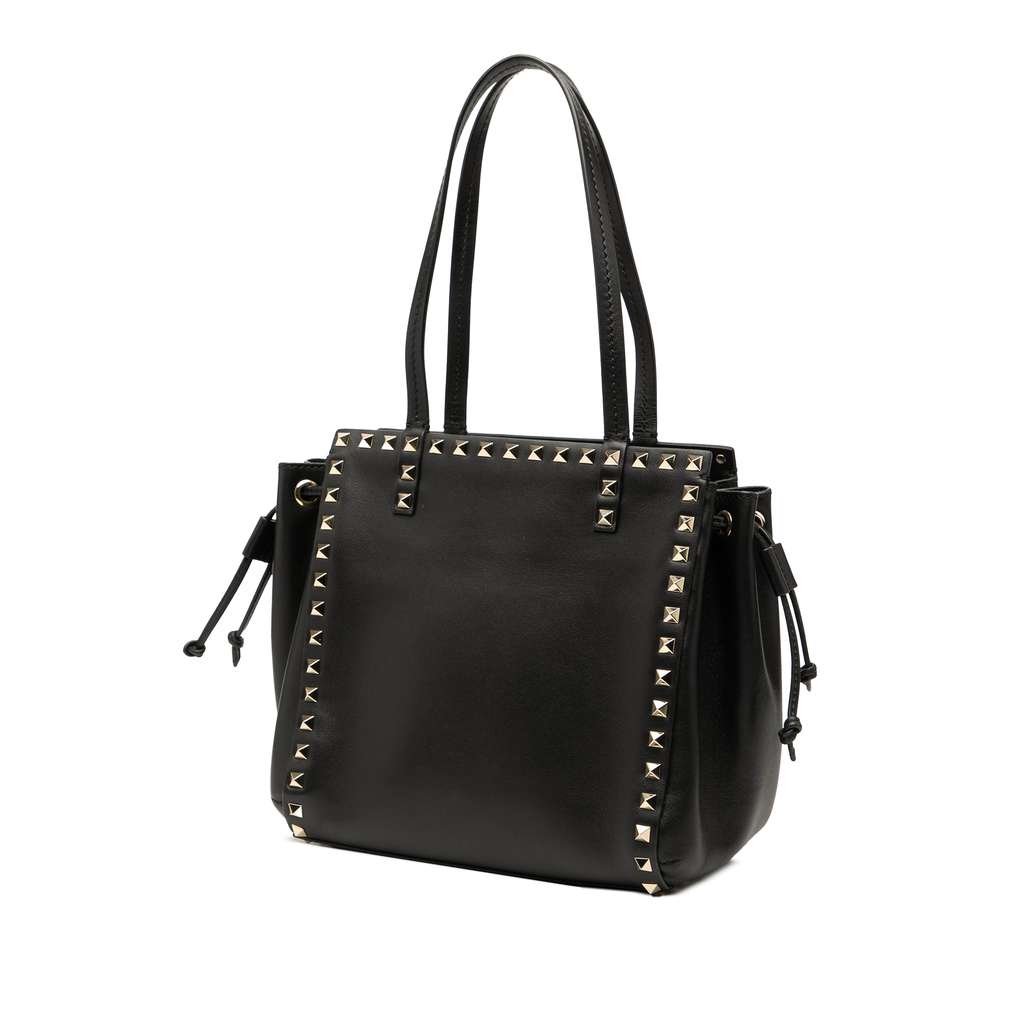 Valentino Leather Rockstud Drawstring Tote - 2