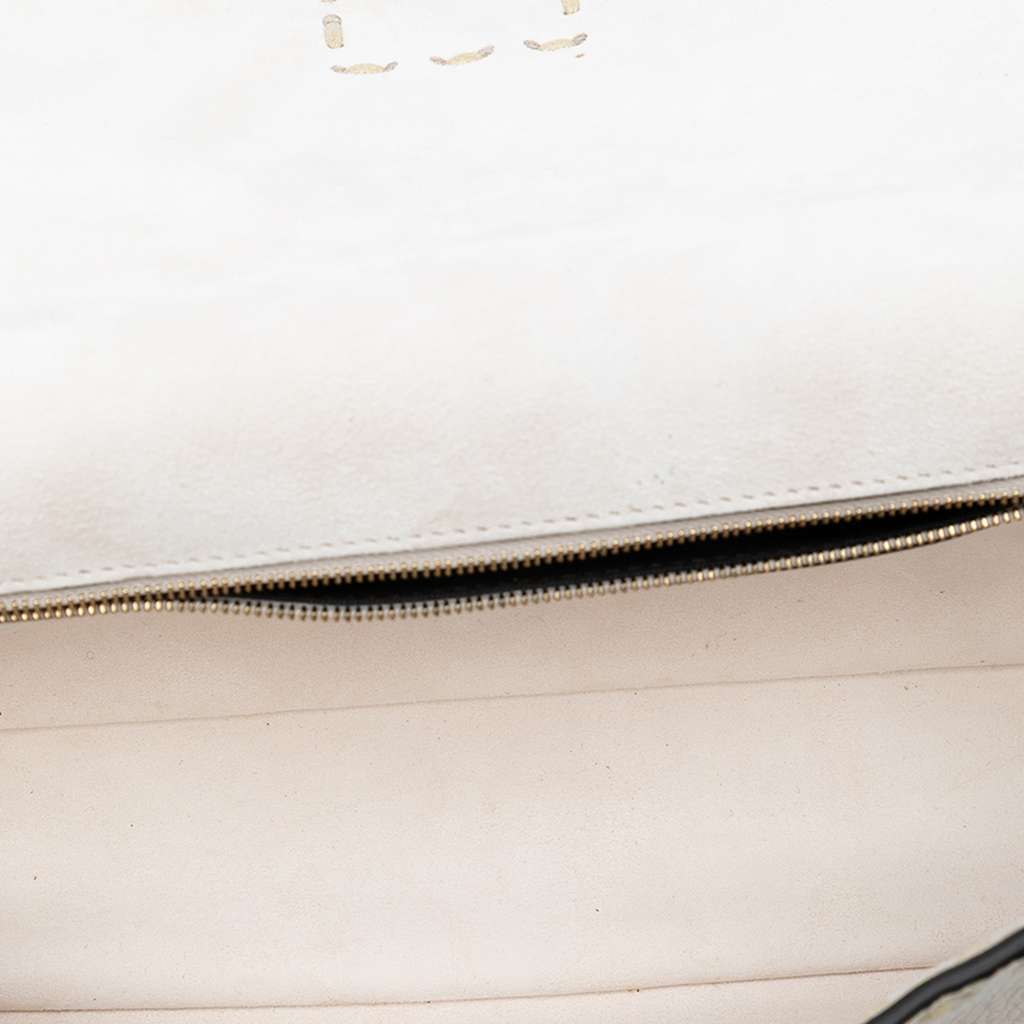 Fendi Medium Leather Selleria Baguette Satchel - 4