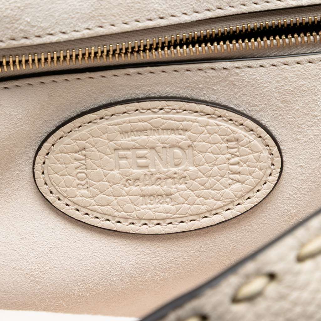 Fendi Medium Leather Selleria Baguette Satchel - 5