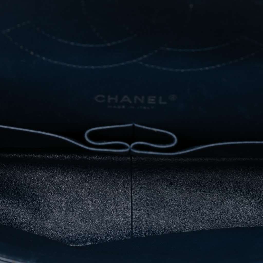 Chanel Jumbo Classic Chevron Patent Double Flap - 4