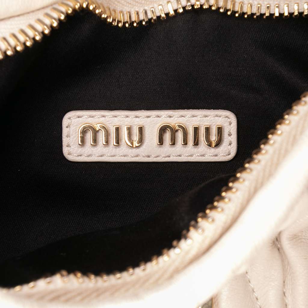 Miu Miu Mini Matelasse Nappa Wander Bag - 5