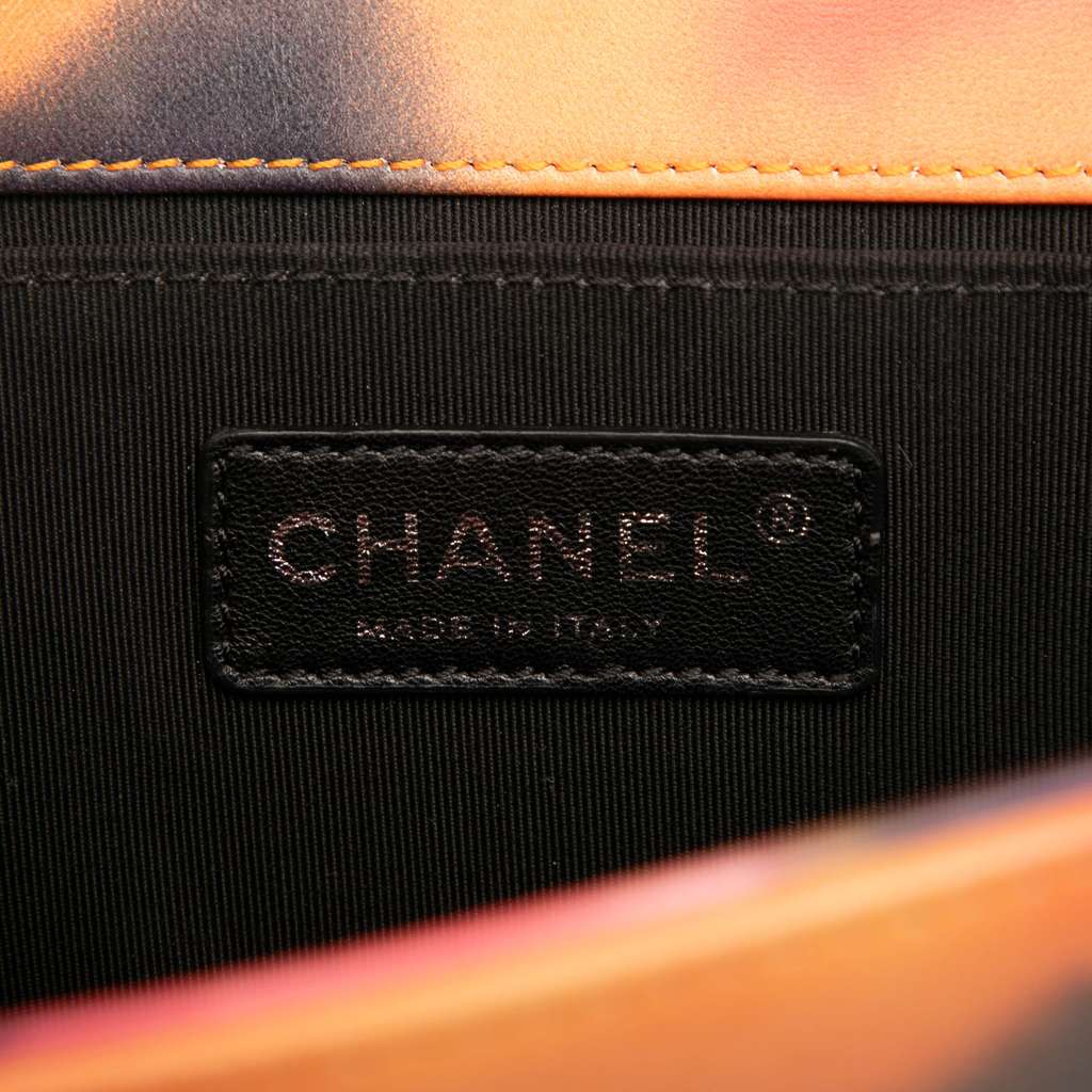 Chanel Old Medium Quilted Lambskin Flower Power Boy Flap - 5