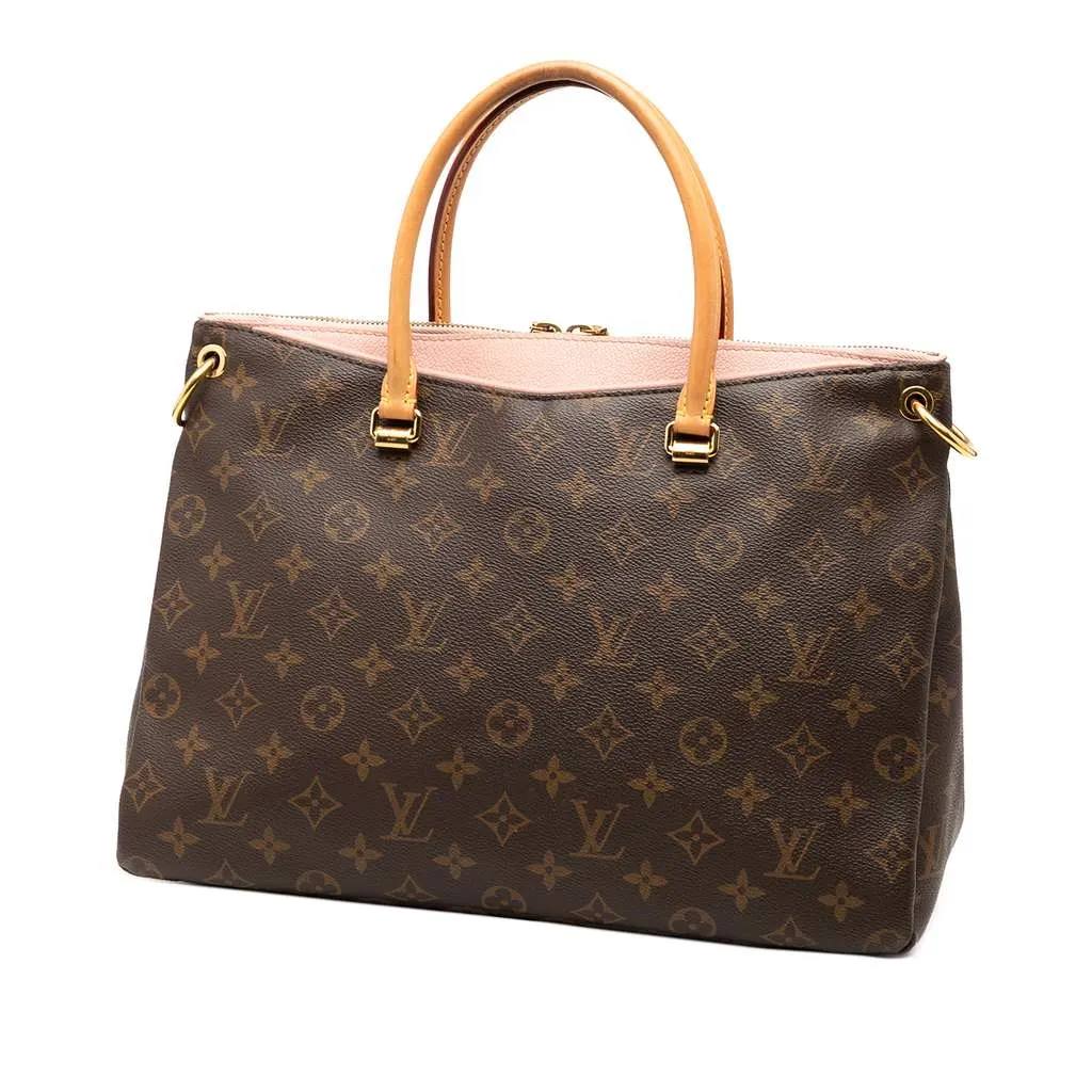 Louis Vuitton Monogram Pallas MM Brown Good - Back View
